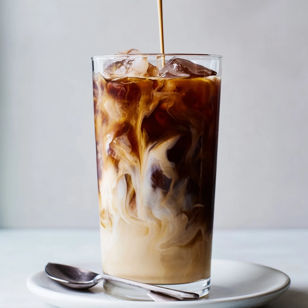 Nutty Tahini Iced Coffee served in tall glasses, perfect for hot days.