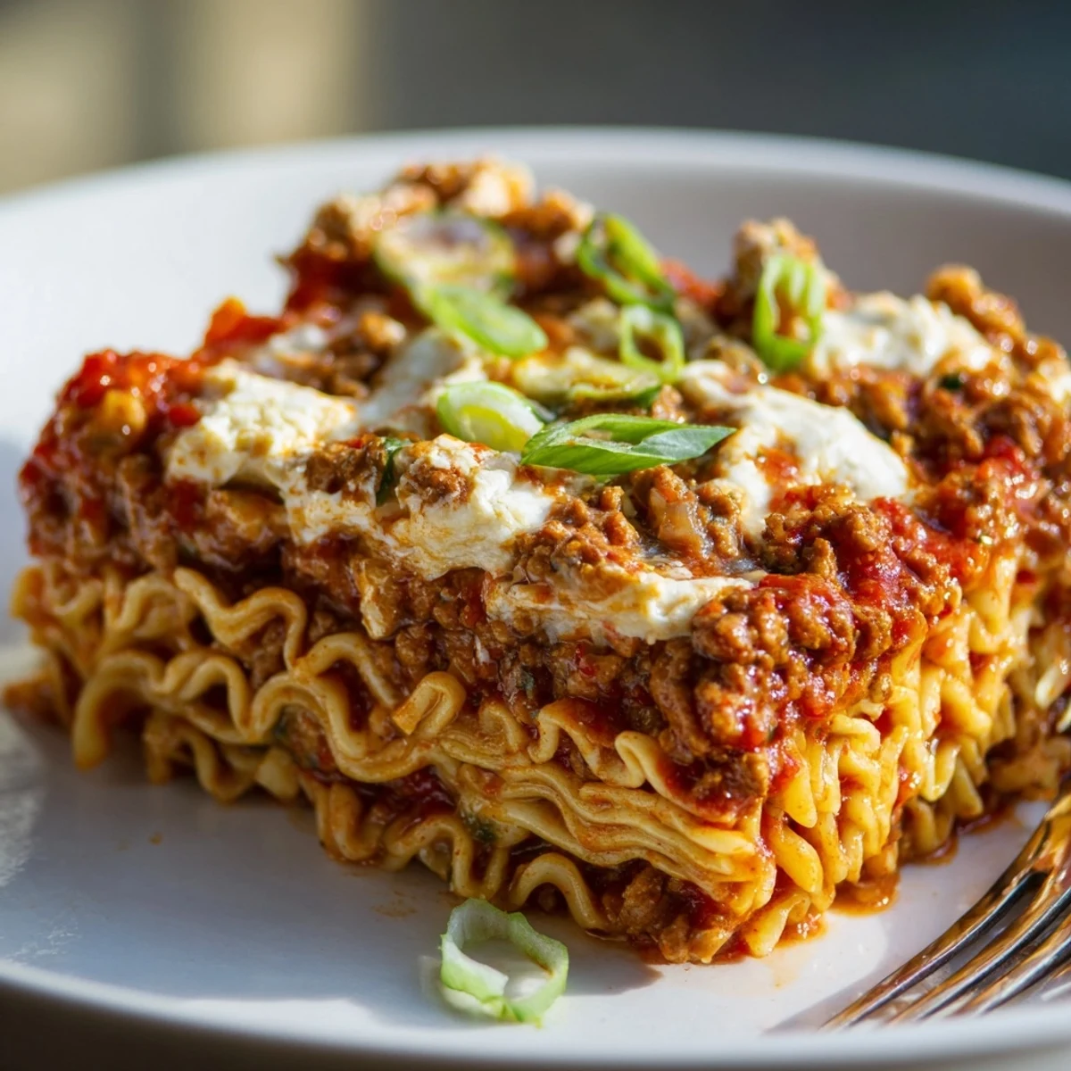 Spicy Ramen Lasagna Fusion