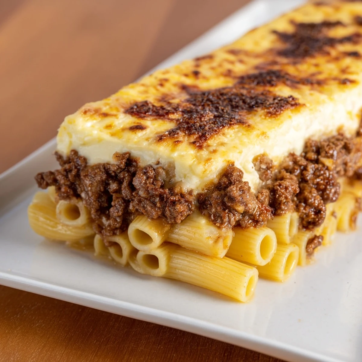 Greek pastitsio classic casserole