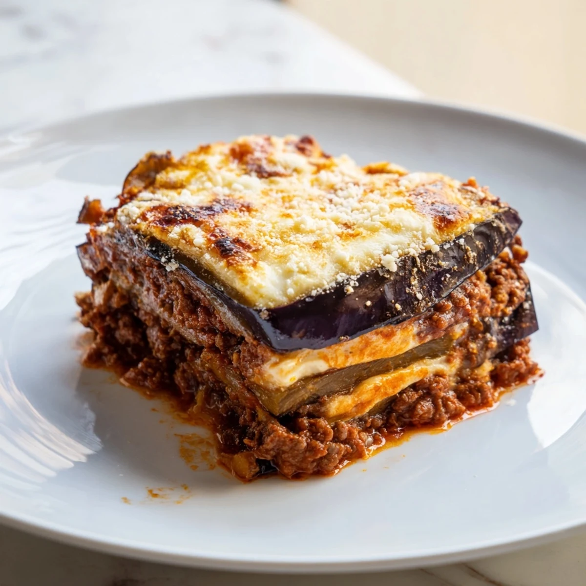 Moussaka Beef Eggplant Layers