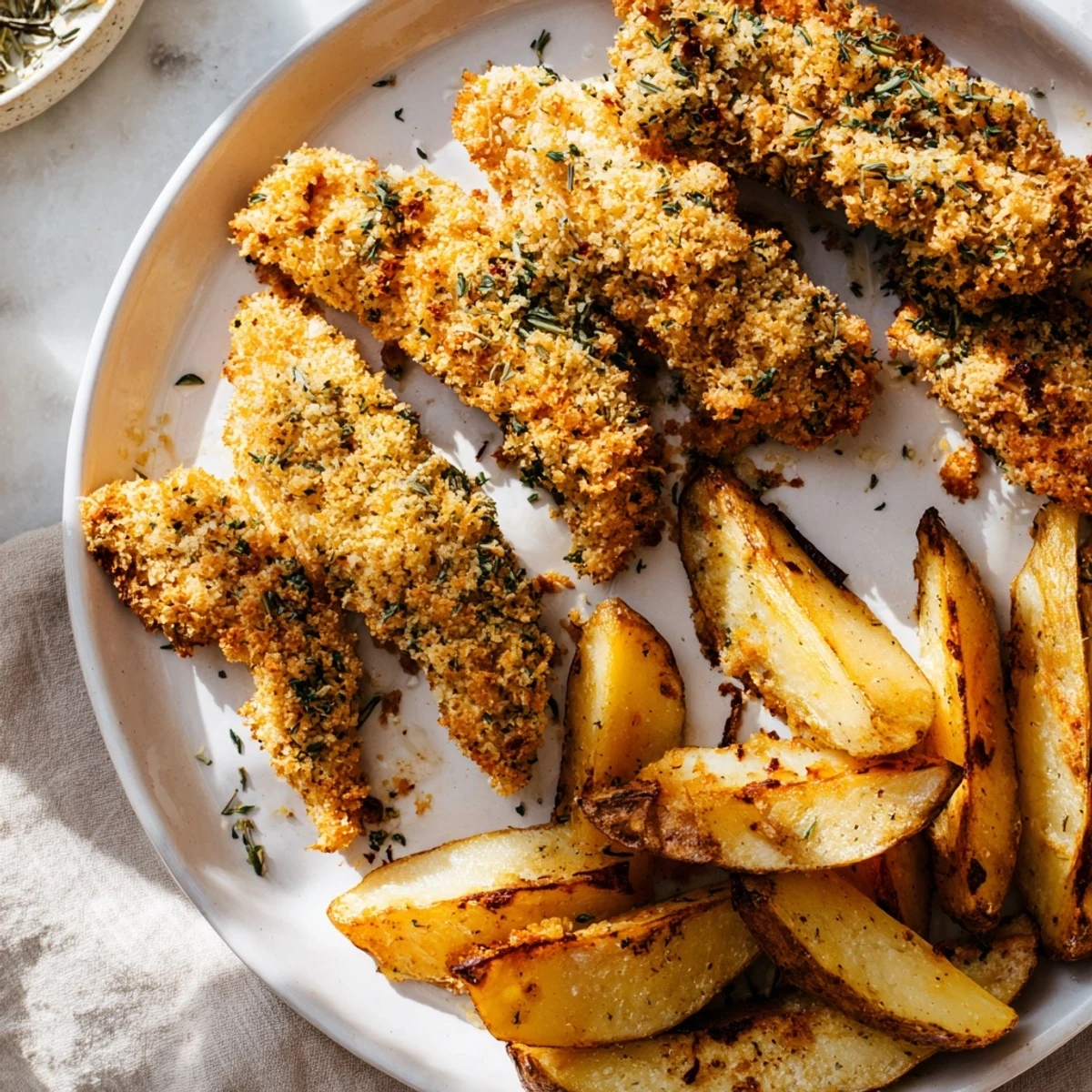 Herbed Chicken & Potato Wedges