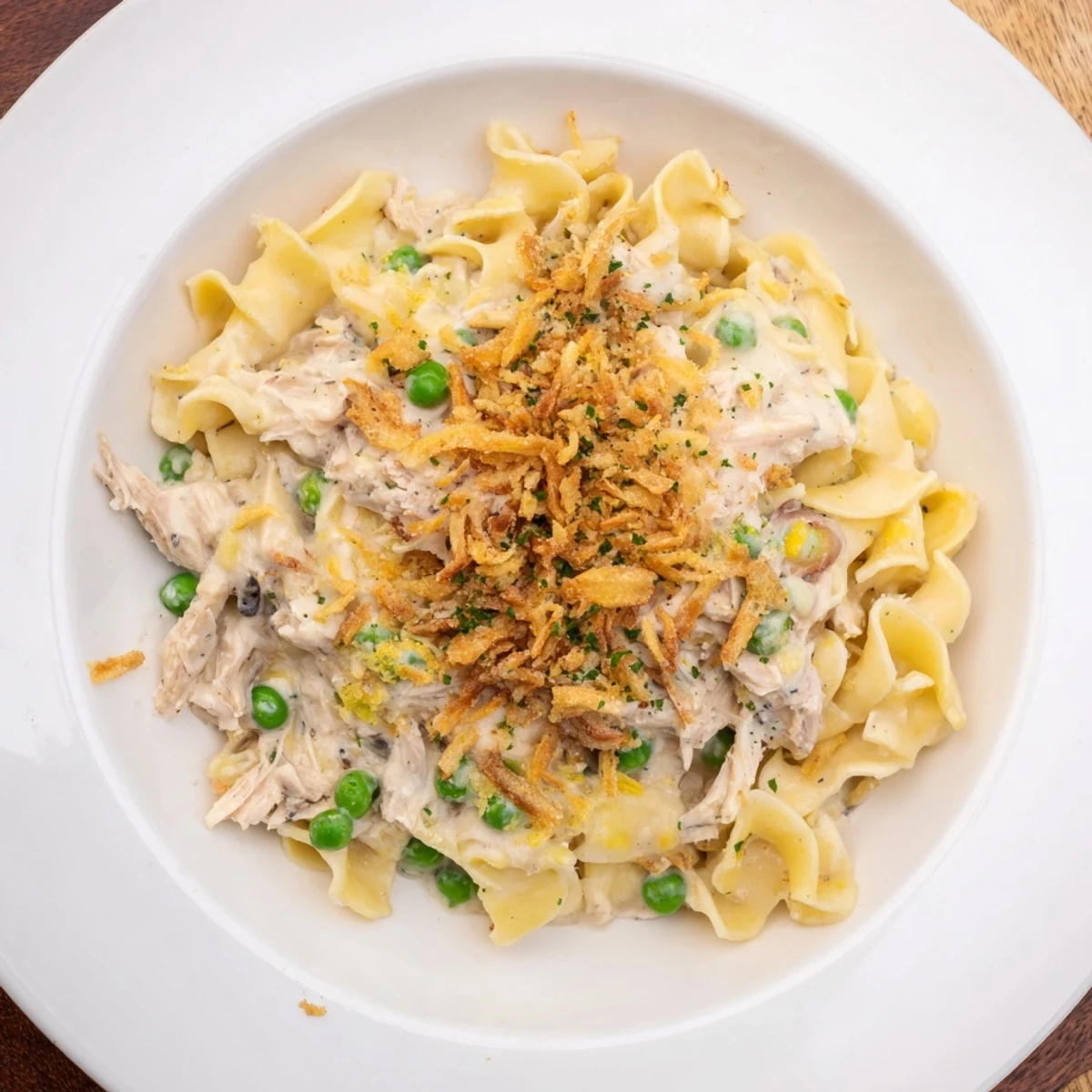 Tuna Noodle Casserole Onion