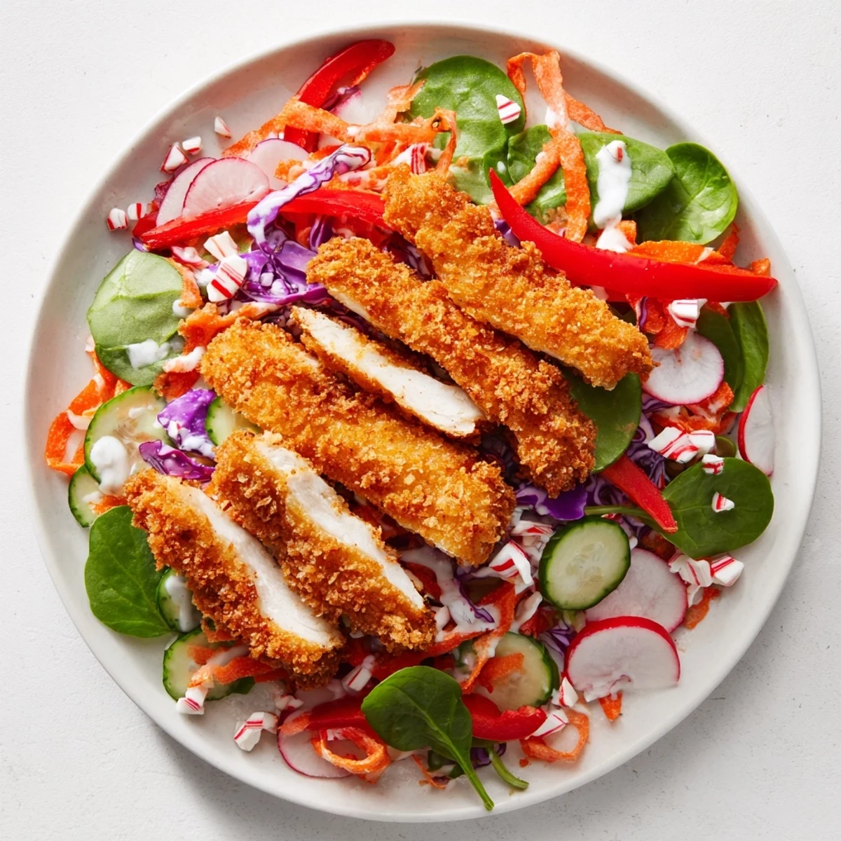 Candy Cane Crunch Chicken Veggie