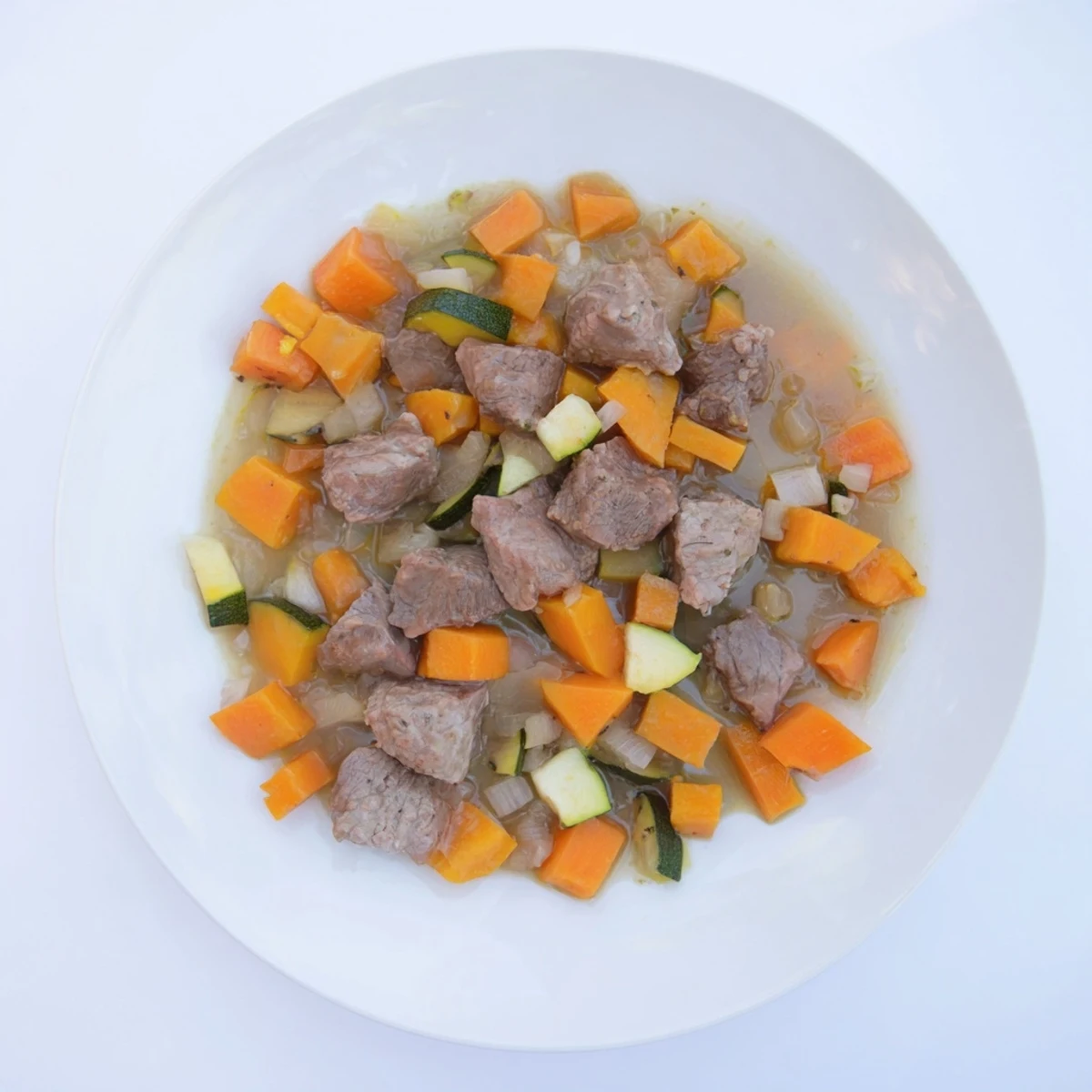 A healthy Sweet Lamb Platter for Baby, beautifully presented, perfect for small hands to enjoy.
