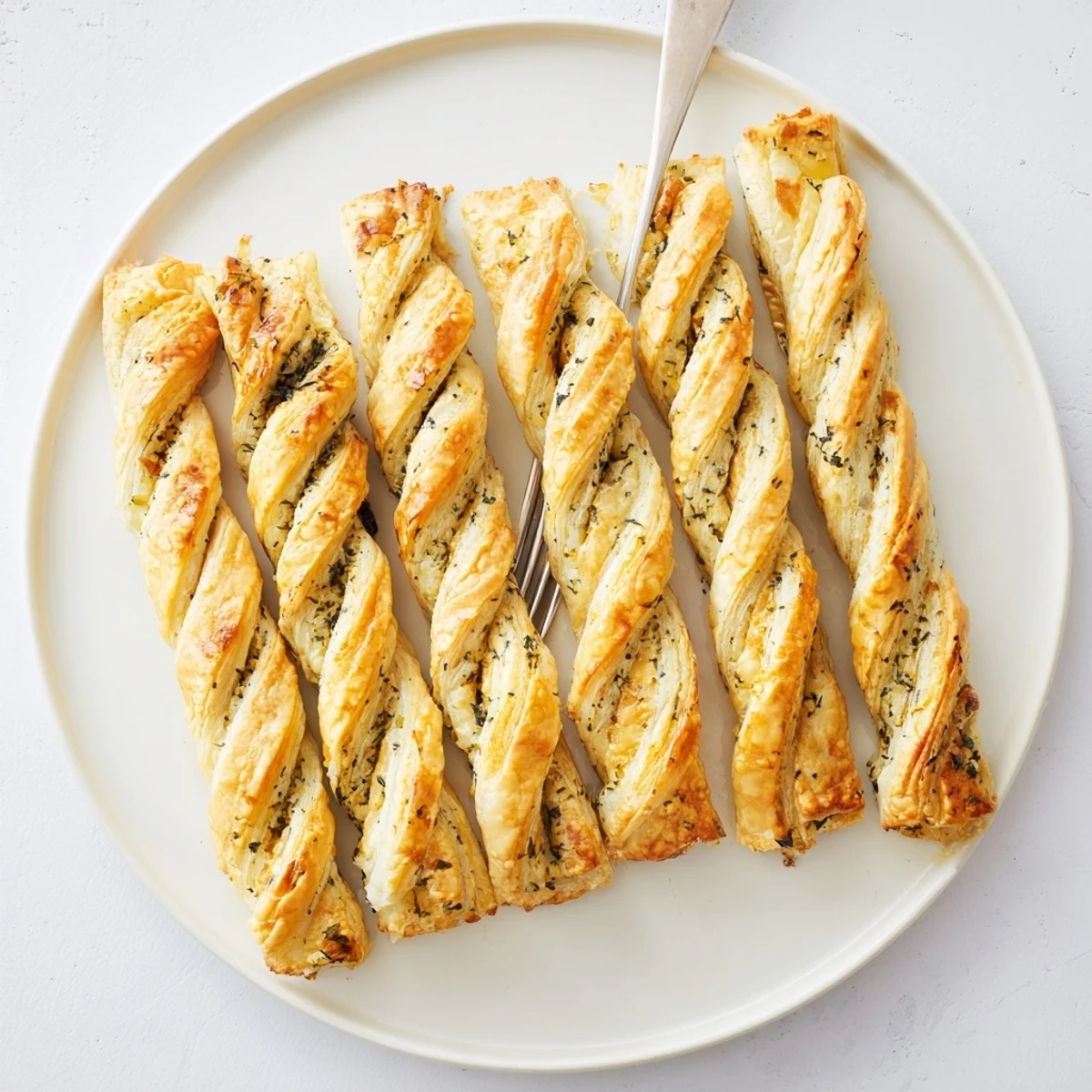 Golden-brown Cercles d'Hôtes Couronne de Rouleaux, a festive appetizer perfect for sharing around a table.