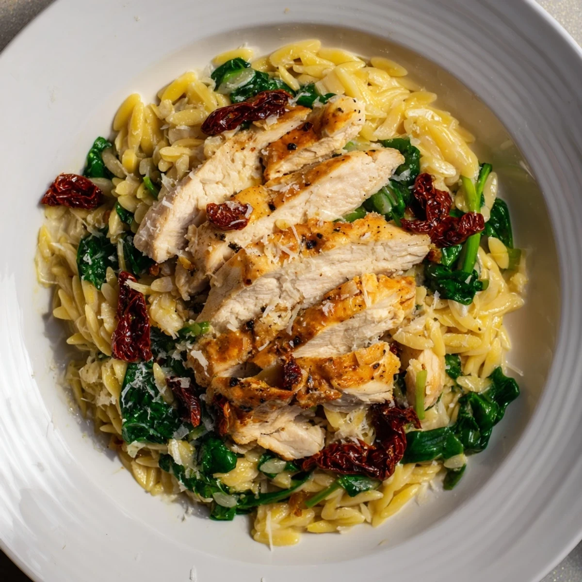 One-pot Marry Me Chicken Orzo: a comforting Italian-American blend of tender chicken and orzo.