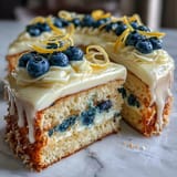 Lemon Blueberry Spring Cake