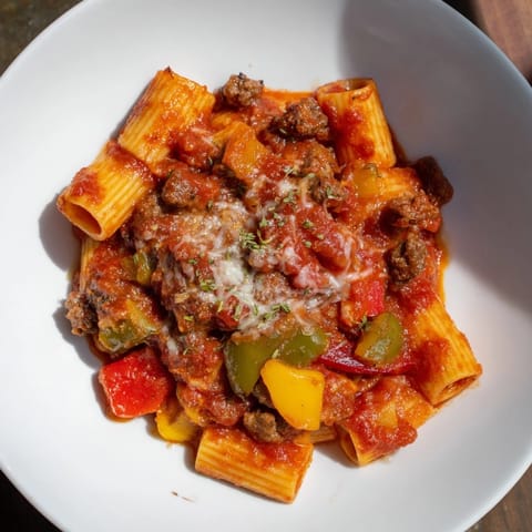 Baked Rigatoni Sausage Peppers