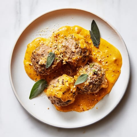 Turkey Meatballs Pumpkin Sauce