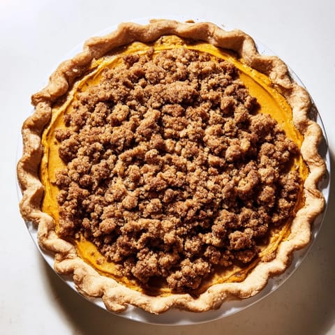 Cozy spiced pumpkin crisp