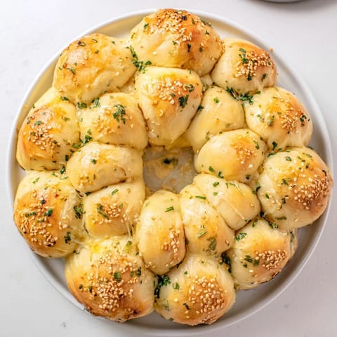 Festive Pull-Apart Bread Wreath