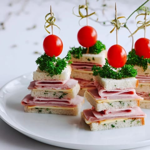 Mini Ham Cheese Towers