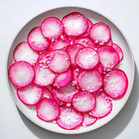 Radish Slices with Sea Salt