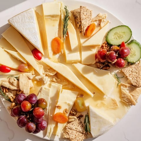 Imagine this "Sculptural Cheese Landscape" with Brie hills and a drizzle of honey; a true delight.