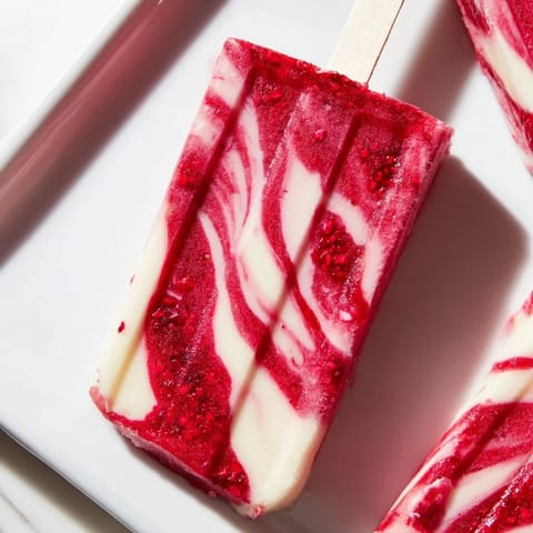 Raspberry Coconut Ice Pops
