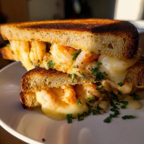 Quick Shrimp Grilled Cheese