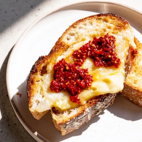 Brie Chili Crisp Grilled Cheese