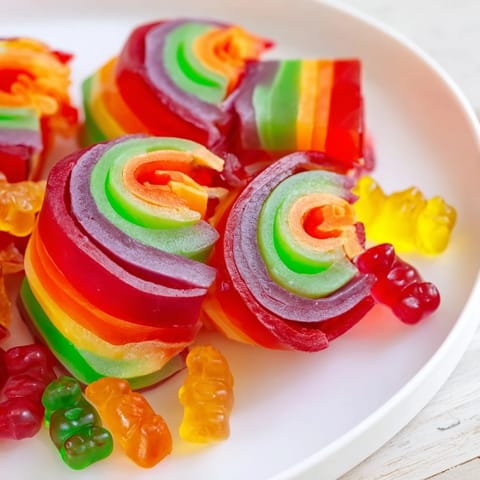 Rainbow Candy Roll Ups