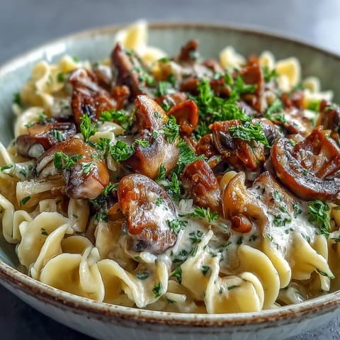 Creamy Mushroom Stroganoff