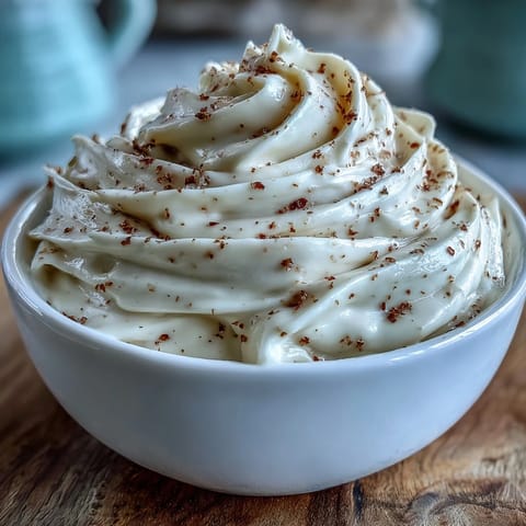 Silky hojicha pastry cream with a nutty aroma, ready to fill delicate choux pastry puffs.
