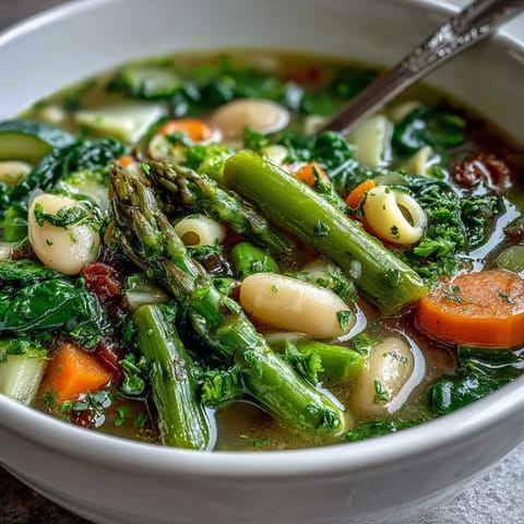 Spring Minestrone White Beans
