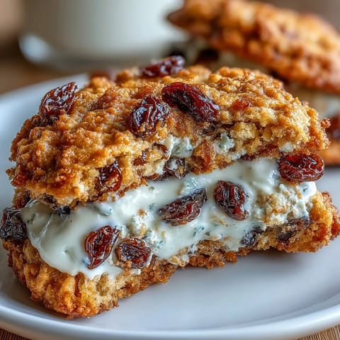 Wholesome protein-packed cottage cheese oatmeal raisin breakfast cookies perfect for busy mornings or healthy snacking.  