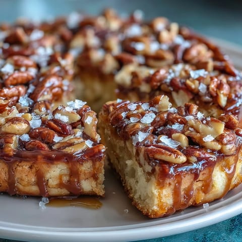 Buttery brown butter pecan cookies loaded with toasted pecans, finished with a sprinkle of flaky sea salt for a gourmet touch.  