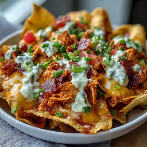 Buffalo Ranch Snack Bag Bowls with zesty chicken and creamy ranch drizzle.