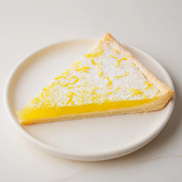 Close-up of golden, triangle-cut lemon bars, a delightful American dessert ready to serve and enjoy.