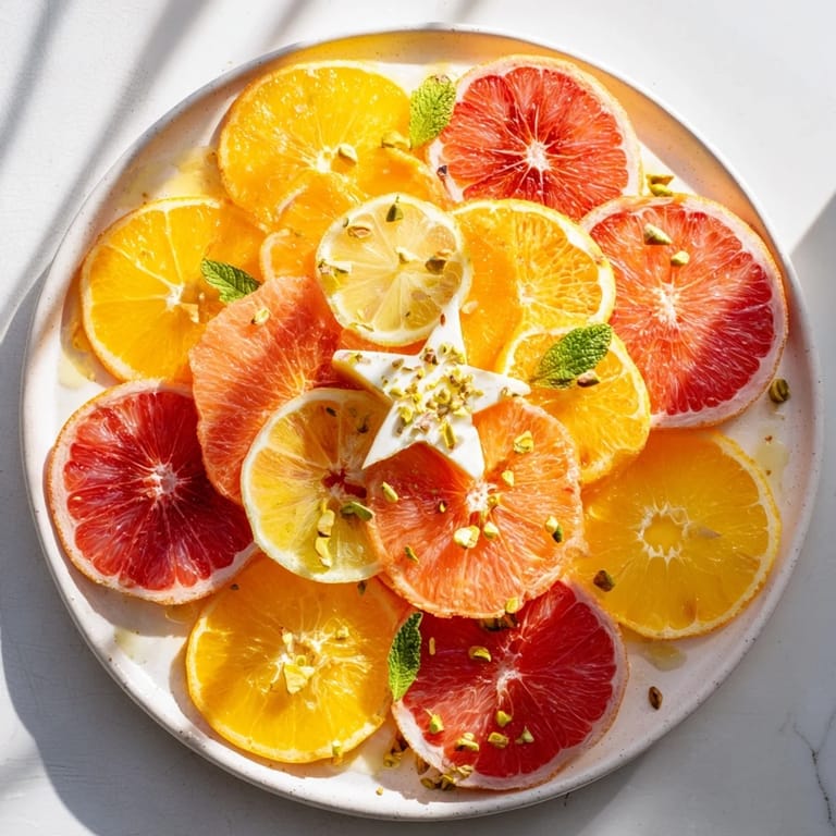 A visually appealing Clockwork Orange cheese board, using citrus wheels, and cheese clock hands with honey.
