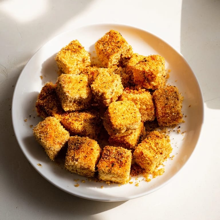 Enjoy the delightful crunch of these flavorful Popcorn Tofu Bites, ideal for appetizers with dipping sauces.