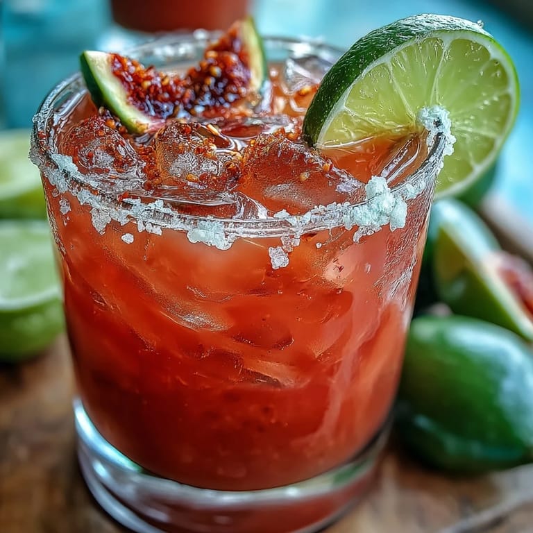 Two chilled Best Guava Margaritas, salt-rimmed and garnished with lime wheels, ready to serve on a coaster.