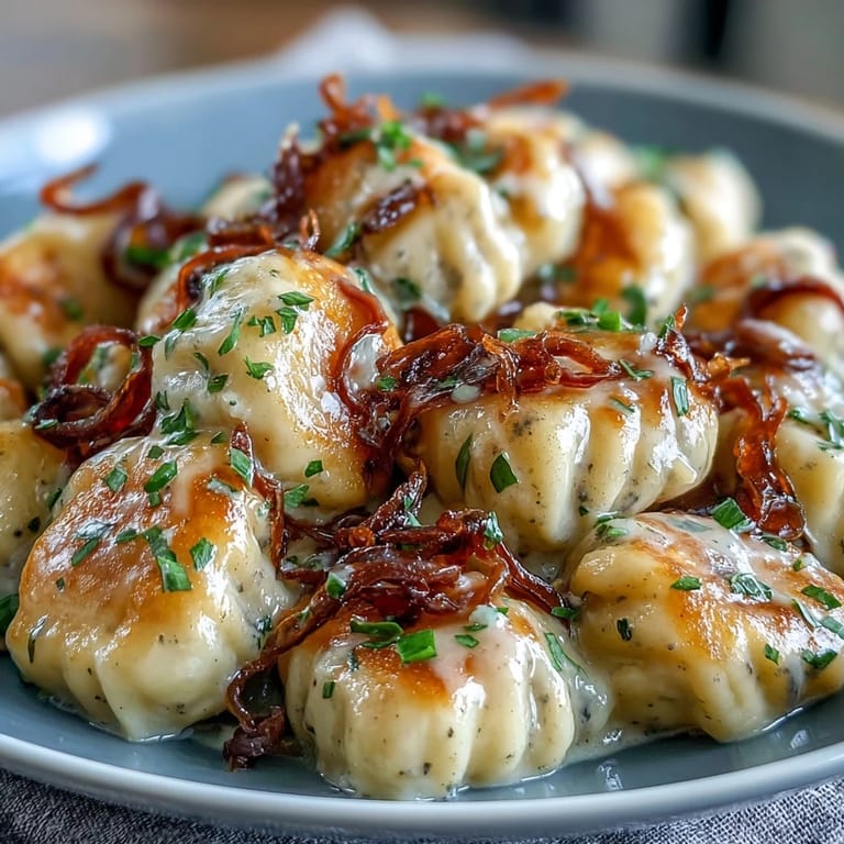 Pillowy potato gnocchi tossed in fragrant black truffle butter, topped with delicate Parmesan curls and herbs.