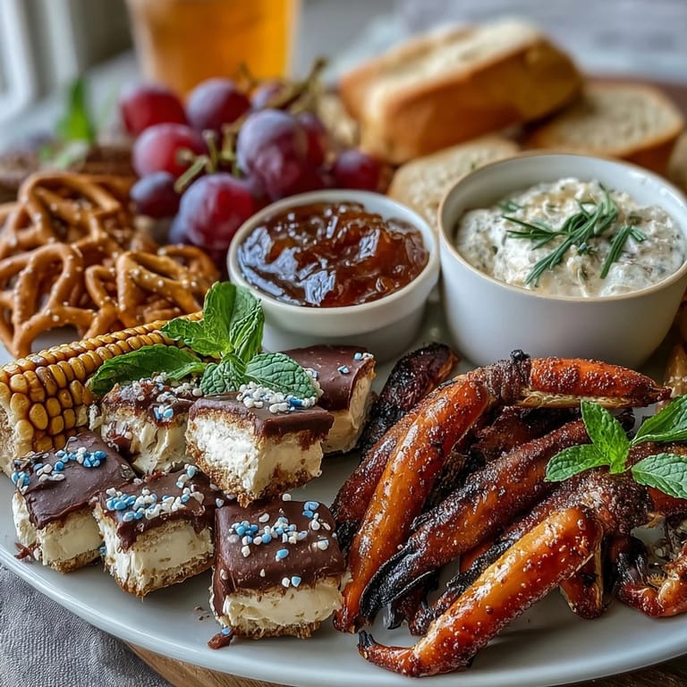Vibrant Pisces Zodiac Snack Board featuring blue fruits, cheese, and treats, perfect for stargazers and dreamy party gatherings.