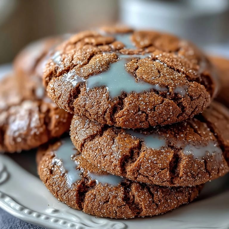 Soft and chewy Gingerbread Bites decorated to look like GingerBrave from Cookie Run Kingdom, perfect for holiday cookie platters and gifting.